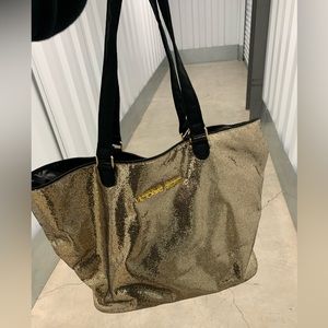 Victoria’s Secret tote bag - gold glitter